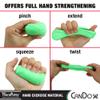 CanDo Theraputty Plus Hand Exercise Putty for Rehabilitation, Exercises, Hand Therapy, Stress Relief - 1 lb, Green, Medium Resistance view 3