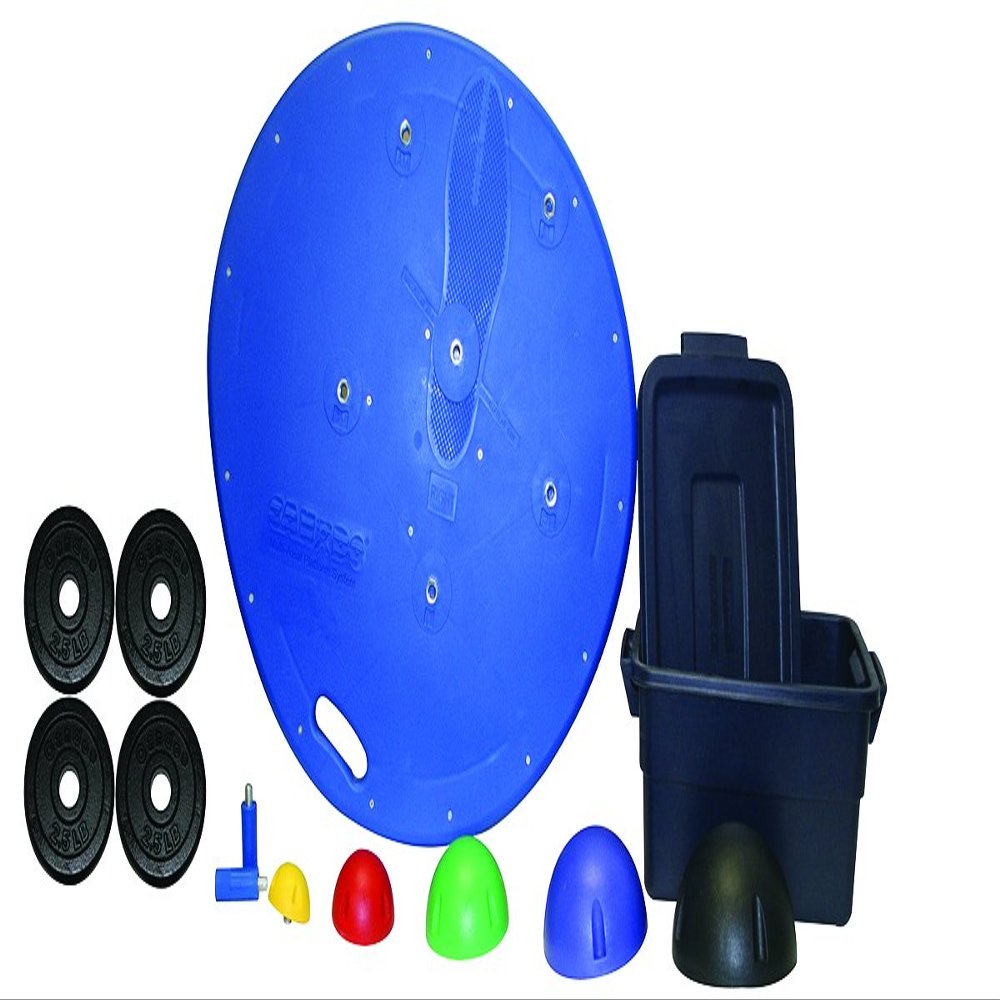 CanDo 10-1735 Multi-Axial Positioning System, Board, 5-Ball Set with Tub, 2 Weight Rods