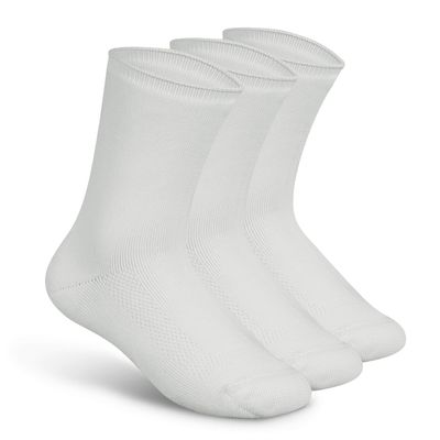 Orthofeet Extra Roomy Non-Binding Non-Constrictive Circulation Seam Free Socks, 3 Pack