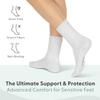 Orthofeet Extra Roomy Non-Binding Non-Constrictive Circulation Seam Free Socks, 3 Pack view 3
