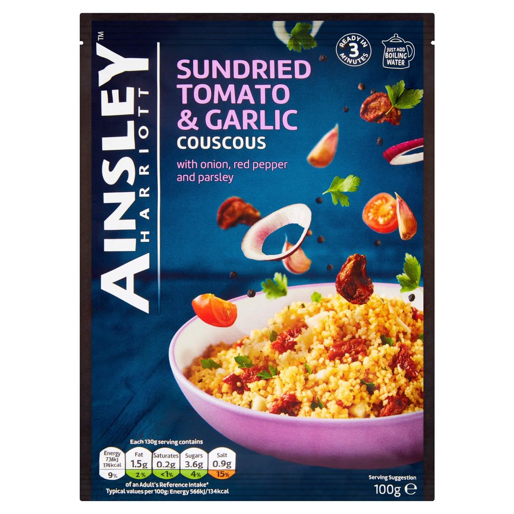 Ainsley Harriott Sun Dried Tomato Couscous 100 g (Pack of 12)
