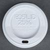 Eco-Products 8 oz. Recycled Content Hot Paper Cup Lid - White 100 / Pack view 1