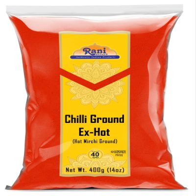 Rani Extra Hot Chilli Powder Indian Spice 14oz (400g) ~ All Natural | No Color added | Gluten Friendly | Vegan | NON-GMO | Kosher | No Salt or fillers