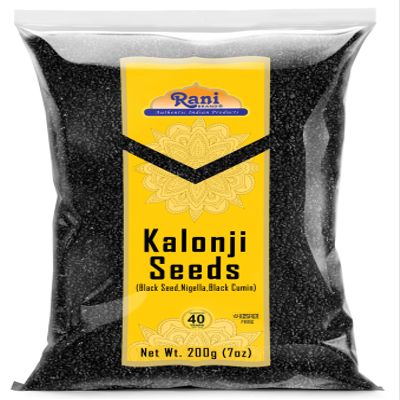 Rani Kalonji (Black Seed, Nigella Sativa, Black Cumin) Seeds 7oz (200g) ~ All Natural | Gluten Friendly | NON-GMO | Kosher | Vegan | Indian Origin
