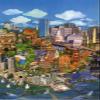 Allport Editions Boston Cityscape Blank Note Cards with Envelopes - Box of 12 (Cityscapes by Alejandra Vernon) view 1