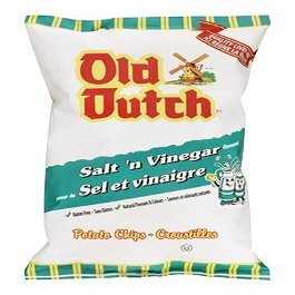 Old Dutch 40pk Salt Vinegar Chips (40g / 1.4oz per pack) (Imported from Canada)