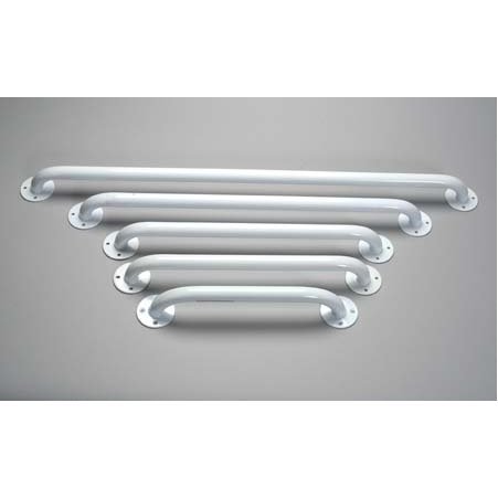 12" White Coated Grab Bars