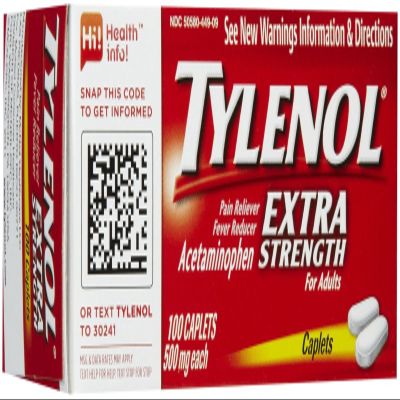 Tylenol Extra Strength Pain Reliever & Fever Reducer Caplets-100 Count