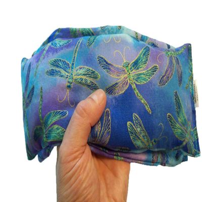 (Take Two Pillows) Two Large Flax Seed Eye Pillows with Lavender Buds (12 inches by 6 inches). Dont take Pills! Take Pillows!