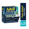 Advil Liqui-Gels Pain Reliever/Fever Reducer, Solubilized Ibuprofen 200mg, 2/Packet, 50 Packets/Box (016902) view 2