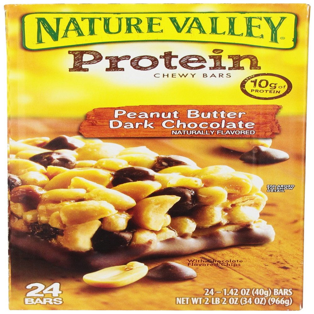 Nature Valley Protein Bars, Peanut Butter Dark Chocolate, 1.42 Ounce, 24 Count