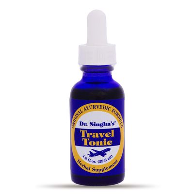 Dr. Singha's Travel Tonic  Jet Lag Relief & Prevention, Natural Energy & Recovery Support, 1 fl oz  Herbal Formula for Frequent Flyers