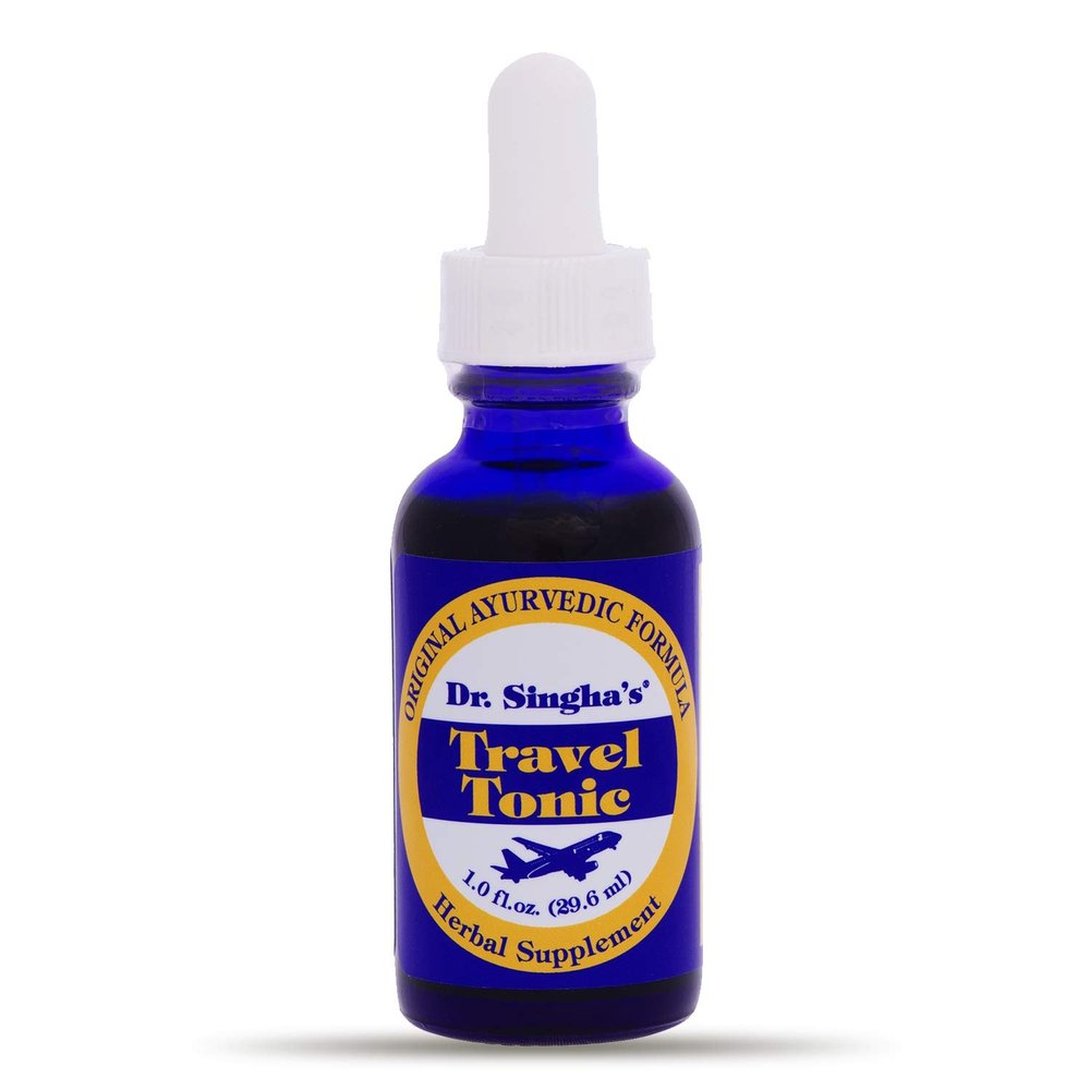 Dr. Singha's Travel Tonic  Jet Lag Relief & Prevention, Natural Energy & Recovery Support, 1 fl oz  Herbal Formula for Frequent Flyers