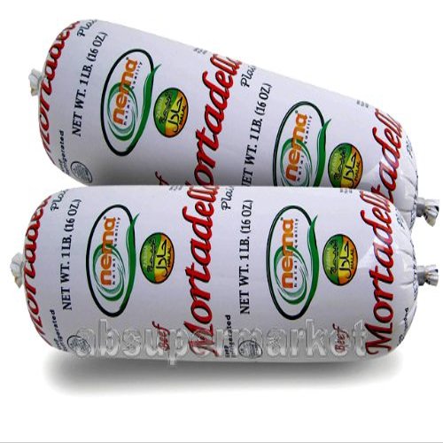 Nema Halal Beef Mortadella Plain 1lb