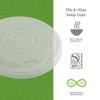 Eco-Products Compostable World Art Soup Container Lids, Case of 1000, Fits 8-10oz Soup Containers, Made From CPLA Renewable Plant Based Plastic, For Hot or Cold Food, Clear For Visibility view 4