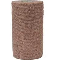 18PK CO-FLEX ANIMAL BANDAGE, Color: TAN; Size: 4 INCH (Catalog Category: Veterinary Supplies:BANDAGES and WRAPS)