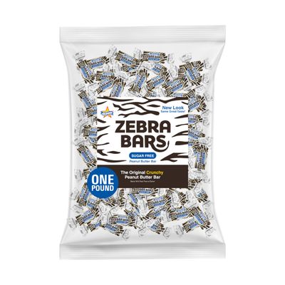 Atkinson's Sugar Free Peanut Butter Bars - Crunchy and Crispy Peanut Butter Candy - Gluten Free, Kosher, Vegan - Bite Size Candy - 1 lb. Bag