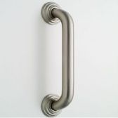 Jaclo 2516-PCH Grab Bar with Traditional Round Flange, Polished Chrome, 16"