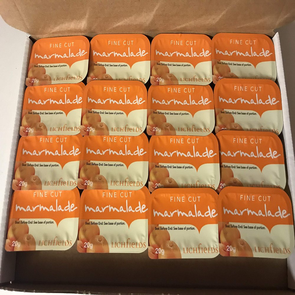 Lichfields Fine Cut Marmalade Individual Portions - 20 x 20gm