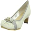 Jelly Beans 135-3903 Bi-Color Moccasin Pumps, Ivory, 22.5 cm view 1