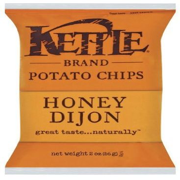 Kettle Brand Potato Chips, Honey Dijon Chips, Dijon Mustard + Honey. 5 Ounce