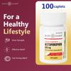 GeriCare Extra Strength Acetaminophen 500mg, Fast-Acting Pain Relief & Fever Reducer for Every Day Use, 100 Count (Pack of 1) view 2