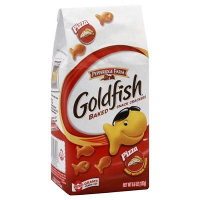 Goldfish Crackers, Baked Snack, Pizza, 6.6 Oz. (Pack of 4)