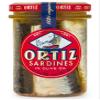 Ortiz Sardines A la Antiqua 'Old Style', Moist and Tender, Wild Caught in Spain and Hand-Packed in Premium Extra Virgin Olive Oil, Enjoy in Salads, Sandwiches and on Toast, 6.7oz Jar (Pack of 1) view 1