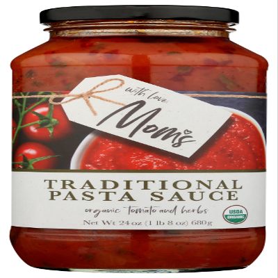 MOMS Organic Tomato & Basil Pasta Sauce, 24 OZ