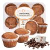 Low Carb Cappuccino Muffins 6 Pcs (1-Pack) by Carb-o-licious - Delicious Keto Mini Muffins with Only 2 Net Carbs, 9g Protein - Sugar Free Cupcake Style Healthy Snack Made, Almond Flour, Low-Carb Treat view 1