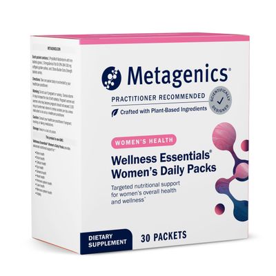 Metagenics Wellness Essentials Womens - Daily Packets* - Multivitamin, Omega3s & Antioxidants for Bone, Immune & Energy Support* - NonGMO, GlutenFree - 30 Packets