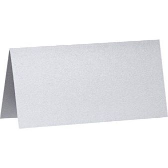 LUXPaper A2 Folded Cards | 4 1/4" x 5 1/2" | Silver Metallic | 105lb. Cover | 250 Qty