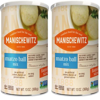 Manischewitz Family Size Original Matzo Ball Mix 13oz (2 Pack) in Resealable Container
