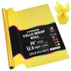 Hygloss Products Roll Cellophane Wrap for Crafts, Gifts, and Baskets 20 Inch x 12.5 Feet, Yellow view 1