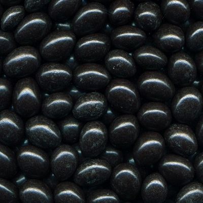 Choco Covered Jordan Almond in Black: 5 LBS