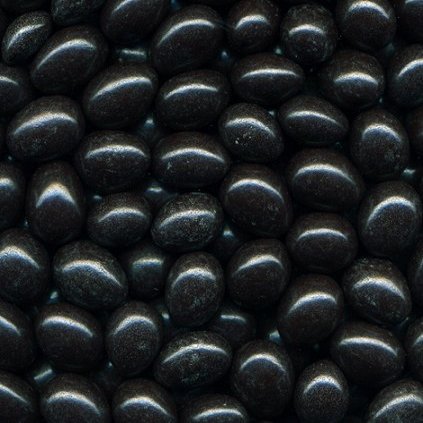 Choco Covered Jordan Almond in Black: 5 LBS