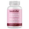 BESTVITE L-Arginine L-Ornithine 500-250 (120 Vegetarian Capsules) - No Stearates - No Fillers - Vegan - Non GMO - Gluten Free - No Calcium Silicate view 1