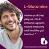 BESTVITE L-Glutamine 500mg per Capsule (240 Capsules) - No Dicalcium Phosphate - No Stearates - Non GMO - Gluten Free - Gut Health Support view 3