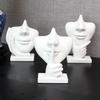 JewelryNanny Artsy Face Eyeglass Holder Stand - Sculpted Nose for Eyeglasses or Sunglasses, Keep a Secret, White view 2