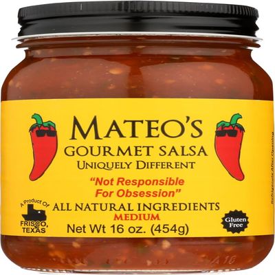 Mateos Gourmet Salsa Medium 16 oz (Pack Of 6)