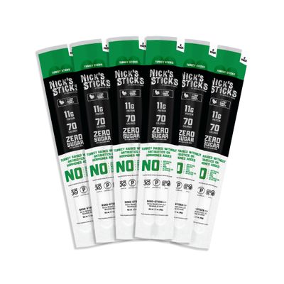 Nick's Sticks Clean & Balanced Free Range Turkey Snack Sticks (6 Pk of 2)