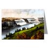 12 Note Cards of Currier and Ives Handcolored Lithograph Titled"The New Suspension Bridge - Niagara Falls." view 1