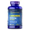 Puritan's Pride L-Arinine 1000mg, Dietary Supplement Supports Nitric Oxide Levels and Heart and Circulatory Heath, 100 Day Supply, 100 Tablets view 1