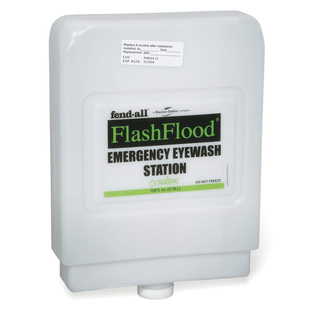 Fendall Flash Flood Emergency Eye Wash Station Refill Cartridge, 1 Gallon / 3.8 L (4 Per Case) (32-000401-0000)