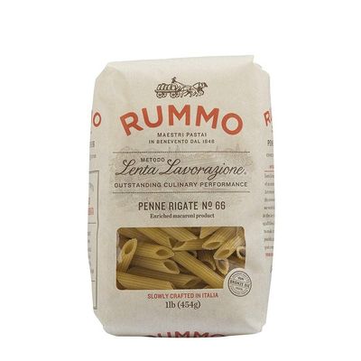 Rummo, Pasta Penne Rigate, 16 Ounce