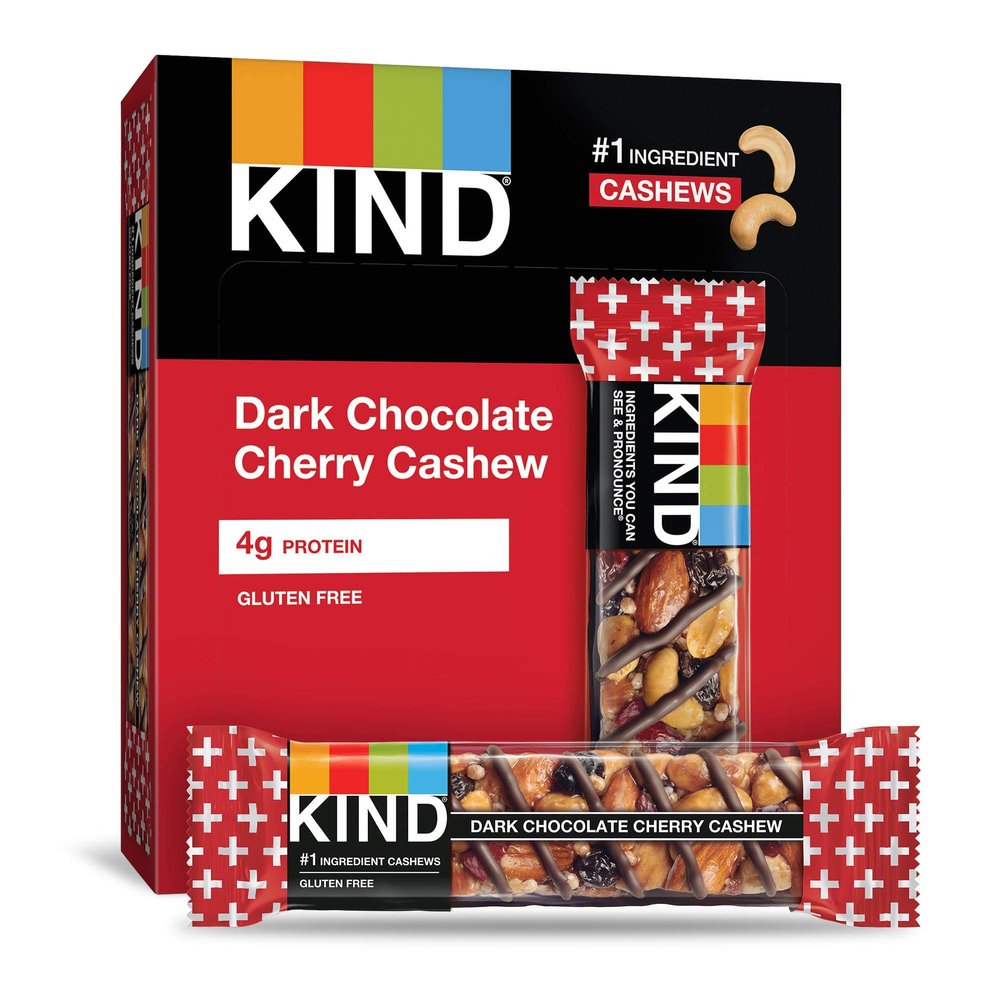 KIND Plus Dark Chocolate Cherry Cashew, 16.8 Oz (Pack Of 12)