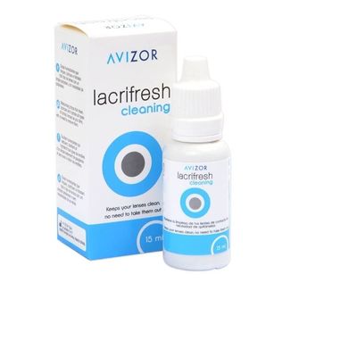 Lacrifresh Avizor Contact Lens Cleaning and Moisturising Drops 15Ml