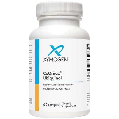 XYMOGEN CoQmax 200mg CoQ10 ubiquinol - Patented, Stabilized Form - Coenzyme Q10 for Antioxidant, Cognitive + Heart Health Support (60 Softgels)