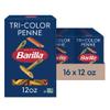 Barilla Tri-Color Penne Pasta, 12 oz. Box (Pack of 16) - Non-GMO, Made with Durum Wheat Semolina - Kosher Certified view 1
