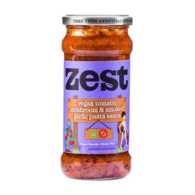 Zest Tomato Mushroom & Smoked Garlic Pasta Sauce 340g - 2 Pack